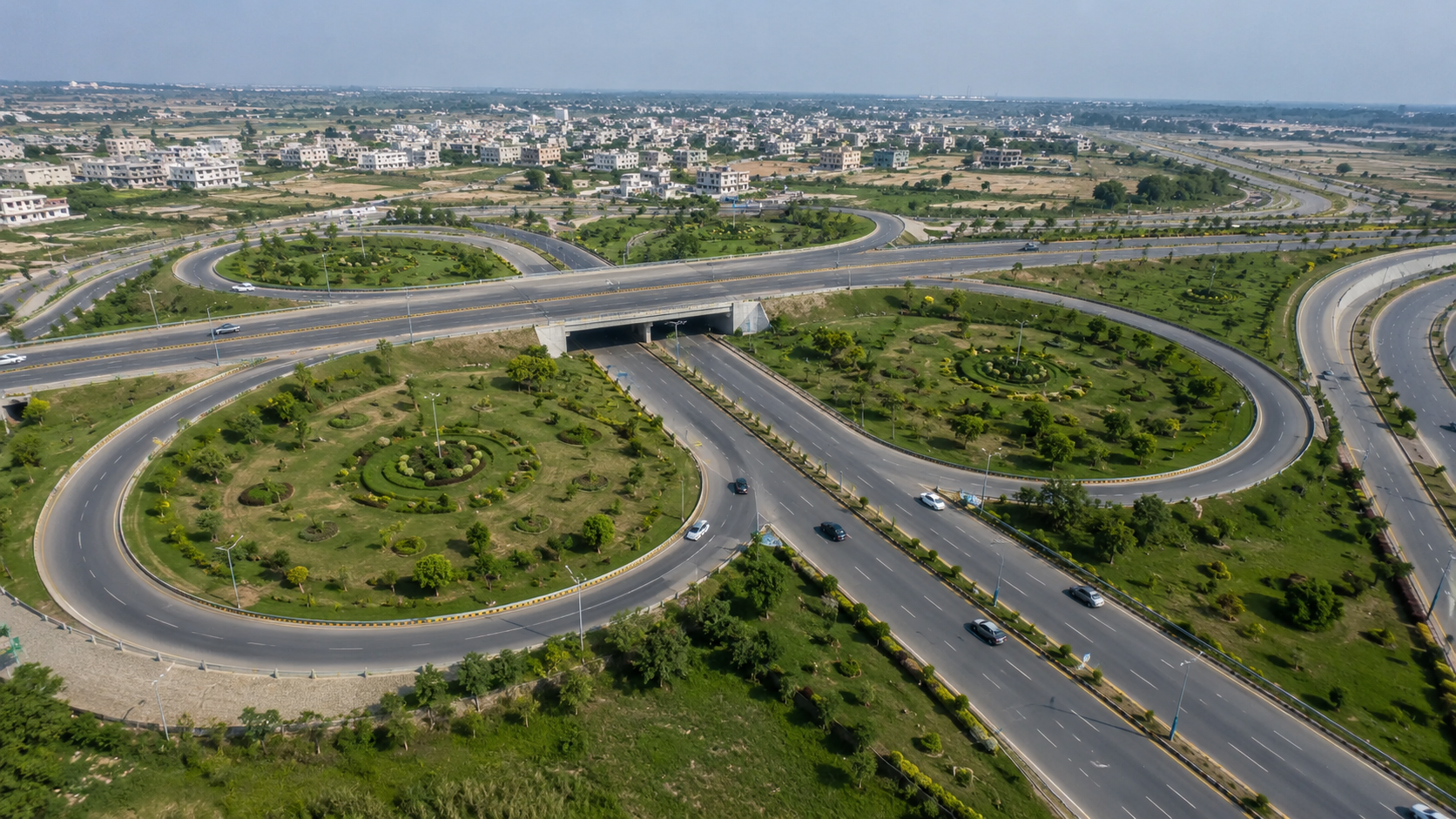 Infrastructure projects in Lahore boosting property value near a Ring Road interchange