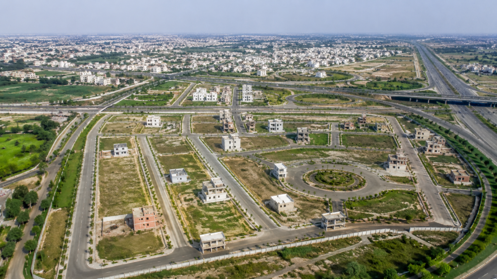 Residential plots near Lake City Interchange showing Lahore infrastructure value